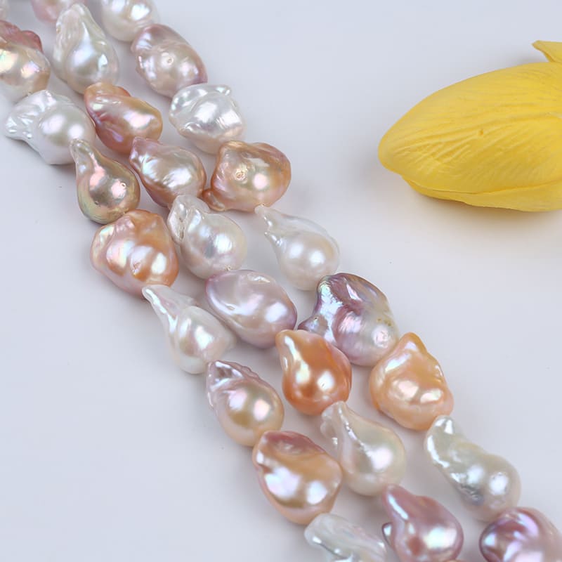 14-20mm Colorful Freshwater Baroque Pearl Strands