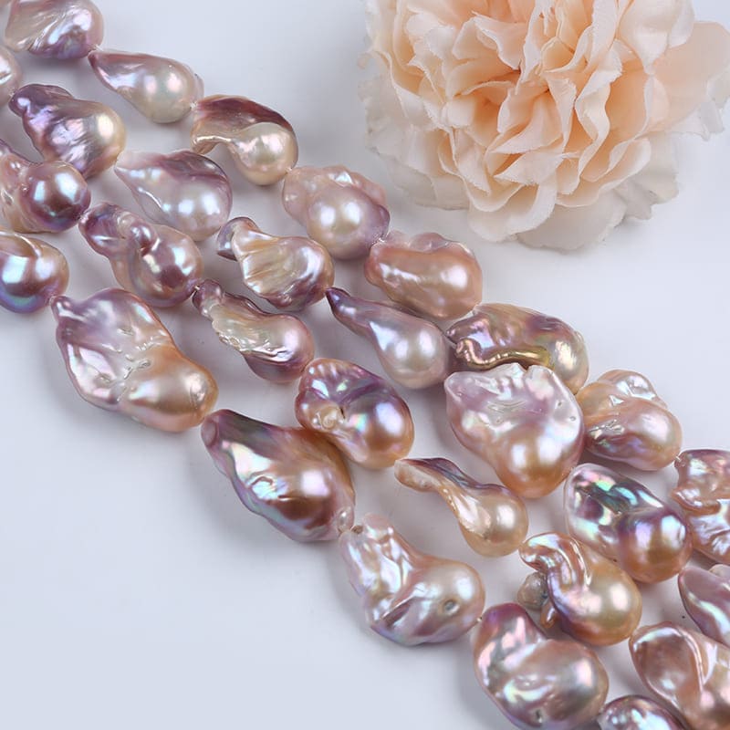 15-23mm Irregular Freshwater Baroque Pearl Strands