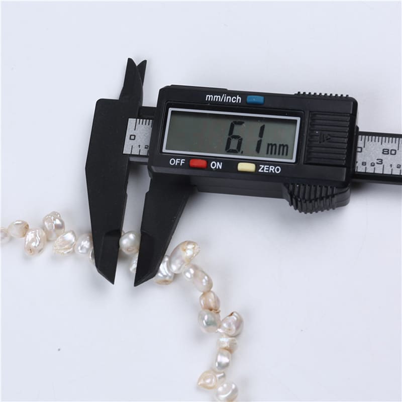 6-7mm White Freshwater Keshi Pearl Strands