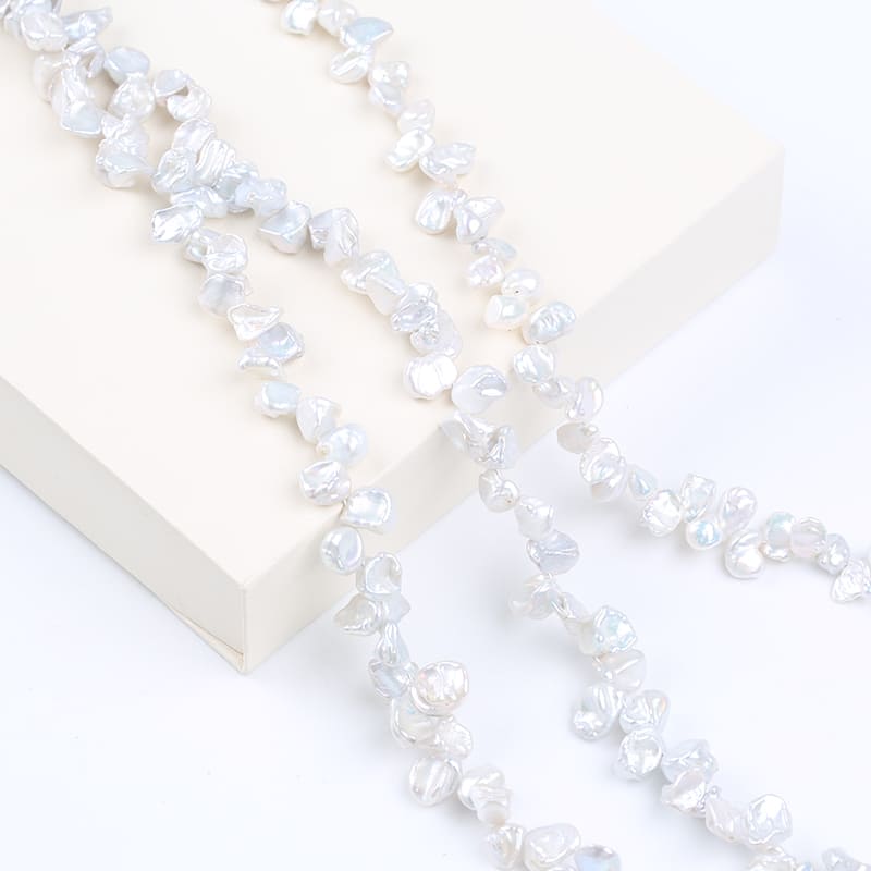 7-9mm Freshwater Keshi Pearl Strands
