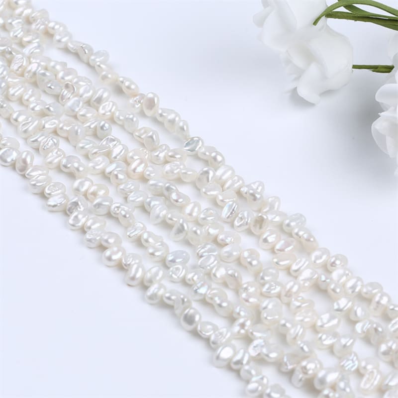 7-8mm Keshi Baroque Freshwater Pearl Strands