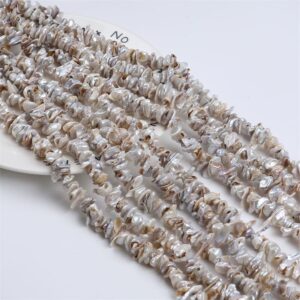 9-10mm Keshi Freshwater Pearl Strands