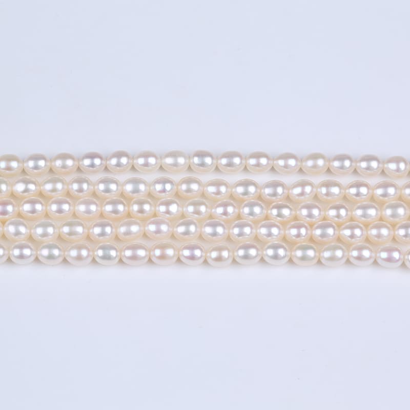 5.5-6mm Rice Natural Freshwater Pearl Strands
