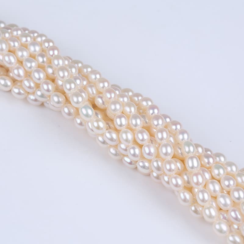 5.5-6mm Rice Natural Freshwater Pearl Strands