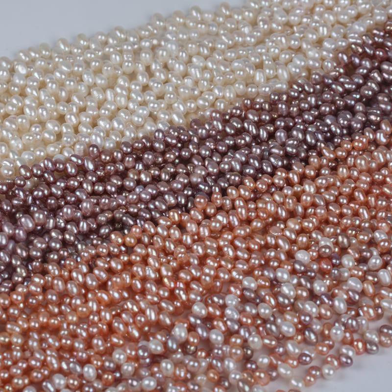 5-6mm Colorful Natural Freshwater Pearl Strands